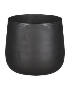 Flower pot, M, black, Ø13 xH12 cm