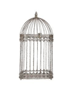 Objekt dekorativ, M, kafaz, Aviary, metal, shampanjë, Ø20 xH44 cm