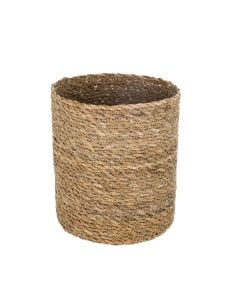 Shportë, S, kashtë, natyrale, 18xH18 cm