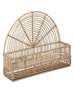 Wall shelf, M, Wonder, rattan, beige, 48x12xH37 cm