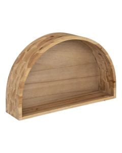 Wall shelf, M, Maude, mdf/fir, natural, 55x13.5xH34.5 cm