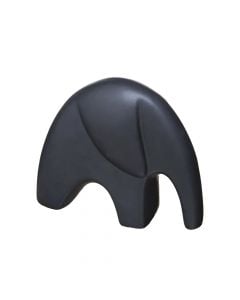 Objekt dekorues, Elephant, S, qeramik, e zezë, 14x4.5xH12 cm