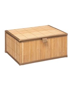 Storage box, bamboo, bamboo/natural, 29x23xH14 cm