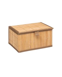 Storage box, bamboo, bamboo/natural, 24x18xH12cm