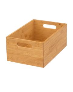 Kuti magazinimi, drejtkëndore, bambu,bambu/natyrale, M-31x22xH13 cm