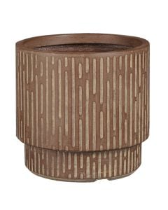 Vazo lulesh, L, Oslo, qeramike, kafe, Ø37xH36.5 cm