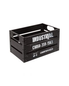 Kuti magazinimi, katrore, metal, e zezë, S-30x20xH17.3cm