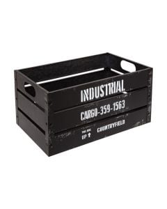 Kuti magazinimi, katrore, metal, e zezë, M-40x25xH21cm