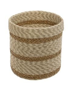 Organization basket, sea straw, brown/beige, L24xH25cm