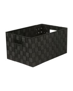 Kosh me thurje,Lise, polipropilen/metal, e zezë, M-34x24xH18 cm