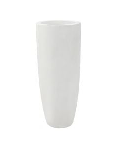 Flower pot, acrylic, white, 37x37x92 cm