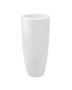 Flower pot, acrylic, white, 35x35x75 cm
