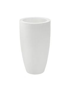 Flower pot, acrylic, white, 33x33x58 cm