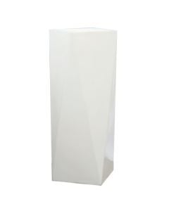 Flower pot, acrylic, white, 45x45x100 cm