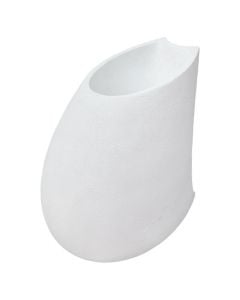 Flower pot, acrylic, white, 65x46x66 cm