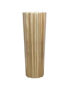 Flower pot, acrylic, golden, 40x40x109 cm