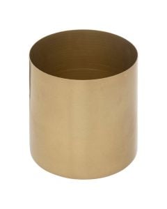 Flower pot, S, metal, golden,  Ø10 cm
