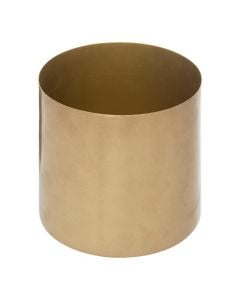 Flower pot, M, metal, golden, Ø12 cm