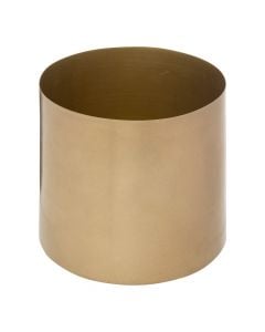 Flower pot, L, metal, golden, Ø14 cm
