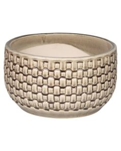 Vazo lulesh, qeramike, kafe, 28x28x14.5 cm