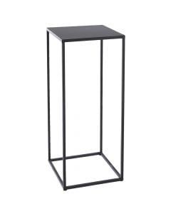 Tavolinë anësore, Quinty, metalike, e zezë, 30x30xH70 cm