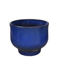 Flower pot, Mila, terracotta, blue,S- 31xH24 cm