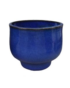 Flower pot, Mila, terracotta, blue, M- 40xH32 cm