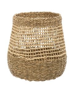 Storage basket, Giulia, woven, brown, D-25 cm