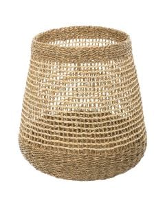 Storage basket, Giulia, woven, brown, D-35 cm