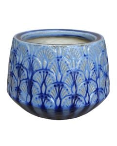 Vazo lulesh, S, qeramike, blu, Ø17xH12 cm