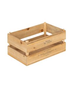 Kuti dekorative, S, druri, kafe, 30x19xH15 cm