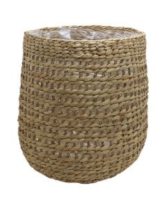 Basket for flowers, M, seagrass, natural