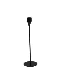 Candle holder, metal, black, 27 cm