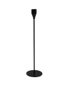 Candle holder, metal, black, 32 cm