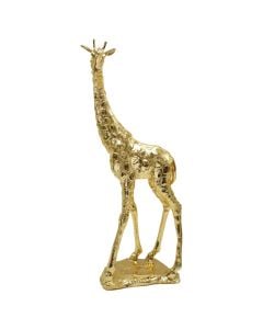 Objekt dekorues, Giraffe, metalike, floriri, 16xH45 cm