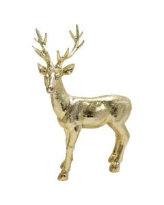 Objekt dekorues, Deer, rezinë, floriri, 26xH49 cm