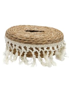 Shportë magazinimi, kashtë, natyrale, Ø42xH49 cm