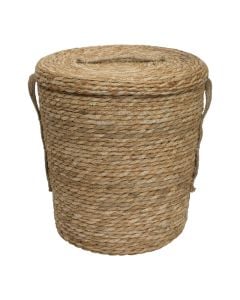 Storage basket, straw, natural, Ø32xH35 cm