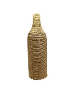 Decorative vase, straw, natural, 21xH70 cm