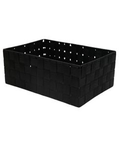 Storage basket, S, nylon, black, 32x22xH12 cm