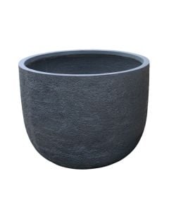 Vazo lulesh, S, argjilë, gri e errët, 60.5x60.5xH47.5 cm