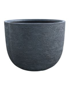 Vazo lulesh, M, argjilë, gri e errët, 80.5x80.5xH62.5 cm