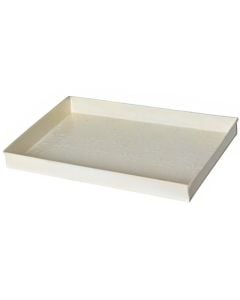 Decorative tray, L, metal, panna