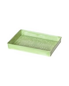 Decorative tray, S, metal, green