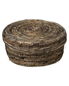 Basket, S, jute, dark brown