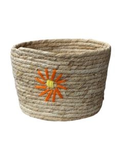 Kosh dekorues, Bloom, S, gjethe misri natyrale, natyrale/shumëngjyrëshe, 21xH14 cm