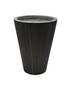 Flower pot, S, cement, grey, Cylinder: S-Ø26.5 xH35.5cm