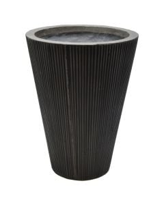 Flower pot, L, cement, grey, Cylinder: L-Ø42 xH56 cm