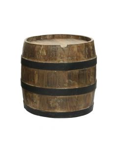 Table, Wine barrel, wooden, brown, Ø27 xH25 cm