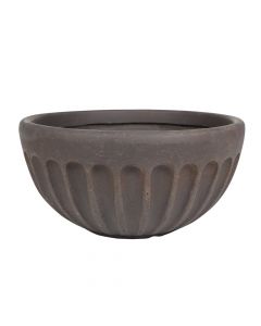 Flower pot, Duncan, fiber clay, taupe, Ø36 xH17 cm